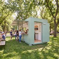 Bar conteneur pop-up de 10 pieds, mini café modulaire mobile, kiosque de restauration rapide