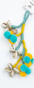 Artisan <b>Soap</b> Bar <b>With</b> Turquoise And Yellow Tassel Decorative String Wrap Natural Ingredients Handmade Gift - Product Image 5