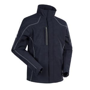 Chaqueta Softshell Unisex Negra para Trabajo al Aire Libre, Impermeable, de Poliéster, con Cierre de Cremallera y Logotipo Personalizado, Cuello Alto, Ropa de Trabajo - Product Image 1