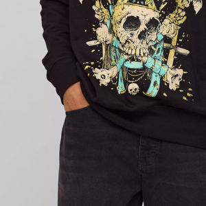 Sweat-shirt à col rond personnalisé en coton lourd de haute qualité avec logo personnalisé, nouveau design, vêtements de sport pour hommes - Product Image 5