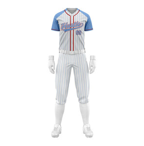 Uniforme de Béisbol para Mujer Lady Legends, Conjunto de Pantalones y Jersey Sublimado con Rayas Moradas, Transpirable, Corte Regular, Manga Corta - Product Image 4