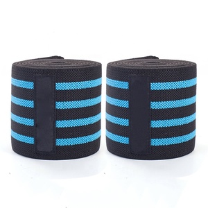 2022 Hot Sale OEM Heavy Duty Neoprene Cotton Fitness Weightlifting <b>Knee</b> Wraps Powerlifting Unisex Customized Color & Logo - Product Image 2