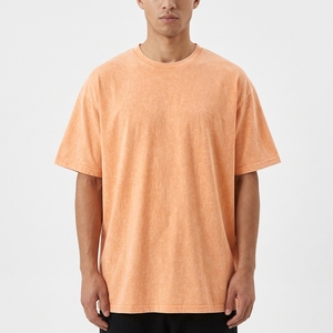 Camiseta Larga Vintage de Moda para Hombre, 100% Algodón, Corte Holgado, Hombros Caídos, Lavada, Transpirable y Ecológica - Product Image 3