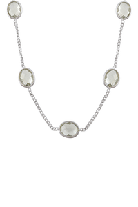 Collar de Amatista Verde en Plata de Ley 92.5 KLSS-40201 - Product Image 2