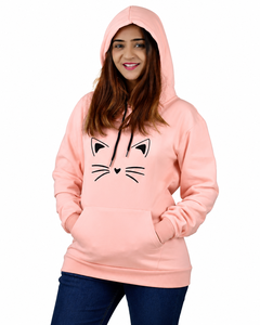 Sudadera con Capucha Personalizada para Mujer, con Gráfico de Gato, Felpa Suave, Estilo Casual, para Invierno - Product Image 1