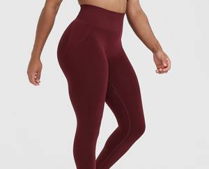 Leggings Deportivos de Yoga para Mujer, Estilo Moderno, Cintura Media, Transpirables, Tejidos en Spandex y Poliéster, Casuales, Sin Costuras, Servicio Personalizado OEM - Product Image 3