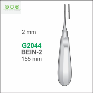 Élévateur dentaire à pointe droite 3,0 mm en acier inoxydable 420, manche creux 140 mm, autoclavable, réutilisable, pour kit chirurgical dentaire - Product Image 5