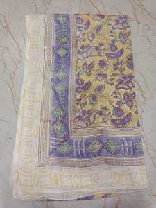 2025 High Quality Eco-Friendly Cotton Floral Hand Block Printed Strapless Plus Size <b>Sarong</b> Body Cover Summer Neck <b>Wrap</b> Dupatta - Product Image 3