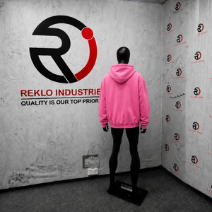 Sudadera con capucha rosa personalizada con diseño artístico, estilo urbano, holgada, gráfica, unisex, informal, con cremallera completa - Product Image 4