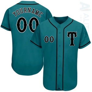 Camisetas de Béisbol OEM Personalizadas con su Propio Diseño, Impresión por Transferencia de Calor, Cosidas, Transpirables, Tallas Grandes para Adultos, 100% Poliéster - Product Image 4