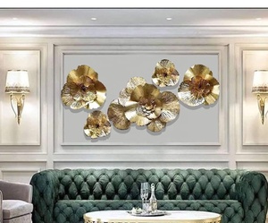 Hoja de oro Metal decorativo Árbol de la vida dorado decoración de pared y escultura de arte montada colgante regalos de navidad decoración del hogar - Product Image 4