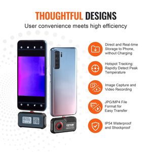 Telecamera Termica Android con Risoluzione IR 256 X 192, Scanner Termico a Infrarossi, Frequenza di Aggiornamento 25Hz - Product Image 6