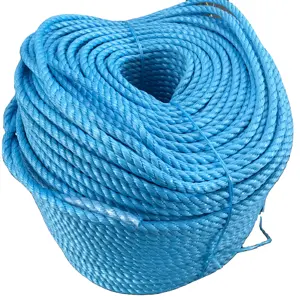 Corda de polipropileno para uso externo, corda de polipropileno para uso externo, cor marinha, uso trançado, feito sob encomenda, da índia