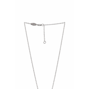 925 Sterling <b>Silver</b> Diamond Halo <b>Pendant</b> Necklace Minimalist Design Polished Finish <b>Chain</b> Women Gift - Product Image 2