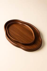 Bandejas de Servir de Madera de Mango con el Mejor Diseño, Certificadas por EPCH, Artesanía India de Calidad, Aptas para Lavavajillas, para Restaurantes y Cocinas - Product Image 1