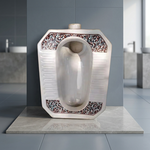 Modern Medium Deep <b>Ceramic</b> Squatting <b>Pan</b> White Toilet WC Floor Mount Sanitary Ware For Middle East Africa - Product Image 5