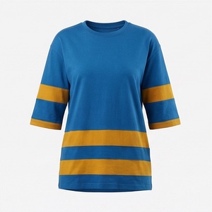 T-shirts unis pour femmes en gros, en stock, personnalisables, 100 % coton, respirants, doux, décontractés - Product Image 1