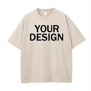 Camiseta de Algodón Oversize para Hombre, Diseño Personalizado, Manga Corta, Cuello Redondo, Estilo Casual con Estampado de Letras en la Parte Delantera, Tejido de Punto - Product Image 4
