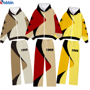 Conjunto de Chaqueta y Pantalón Cortavientos para Hombre, Chaqueta con Cierre y Pantalón Cortavientos, Conjunto Deportivo de Moda, Ropa Masculina con Bloques de Color Personalizados - Product Image 2