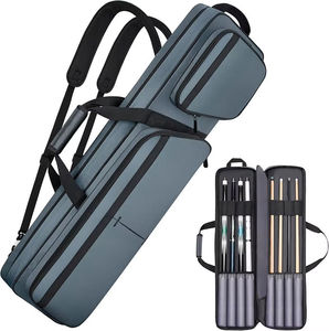 Bigwood Sports Custom Soft Pool Cue Bag Billiard Stick Cover Polyester Zipper Closure Portable Carry Shoulder Strap - Product Image 1