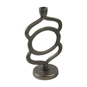 Supports de bougies faits à la main en aluminium coulé brut, design élégant, pour la maison, la villa, la vaisselle et les centres de table de mariage - Product Image 3