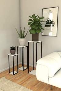 Soporte clásico para macetas de hierro, adecuado para hogares tradicionales, que ofrece resistencia, estabilidad y un diseño atemporal. - Product Image 3