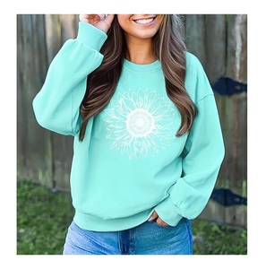 Nueva Llegada Sudadera de Algodón para Mujer de Lujo con Manga Larga, Hombros Caídos, Estampado, Cómoda, Casual, Invierno, Personalizada - Product Image 5