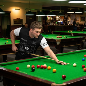 Camiseta Deportiva de Snooker de Manga Corta, Transpirable y Elástica para Entrenamiento y Torneos de Billar - Product Image 3