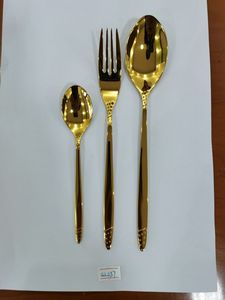 Línea de Cubertería Moderna Urbana para Comedor: Cuchillo de Chef y Tenedor Delgado que Resaltan el Estilo Confiado de la Mesa - Product Image 5