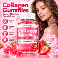 Gummies de Collagène Types I, II, III, V, X avec Biotine, Kératine et Multivitamines pour Cheveux, Peau, Ongles et Articulations – 60 Unités – Marque Privée OEM ODM