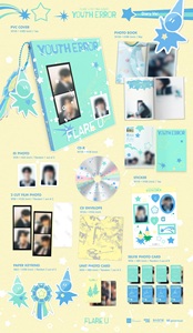 FLARE U - [ YOUTH ERROR ] 1ST (DIARY Ver.) อัลบั้มซีดีเคป๊อปขายดีที่สุดในเกาหลีสำหรับทุกวัย - Product Image 5