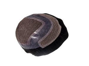 Peluca con Frente de Encaje, Cabello Humano 100%, Ondulado Profundo, Ondulado Natural, Tupé para Hombre, Cabello Taz para Encaje, Cabello Remy Teñido Yaki, Trama Única, Prótesis Capilar - Product Image 3