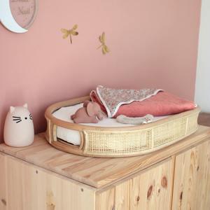 Cambiador de bebé portátil de ratán sostenible, mesas para cambiar pañales para accesorios de habitación infantil - Product Image 6