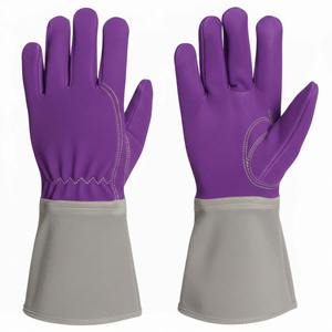 Gants en cuir de vachette pleine fleur de qualité supérieure ODM pour le jardinage, l'aménagement paysager, avec manchette de sécurité, pour la cheminée, le camping et les activités de plein air - Product Image 6