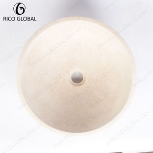 อ่างล้างหน้าแบบแขวนผนัง RICO GLOBAL Travertine ดีไซน์มินิมอล ผิวด้าน - Product Image 5
