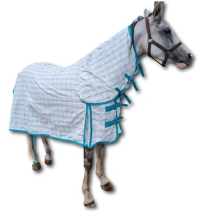 Tapis de cheval d'hiver du fournisseur indien coupe-vent imperméable Ripstop couverture d'équitation d'été doublure en nylon tissu de remplissage en coton maille - Product Image 6
