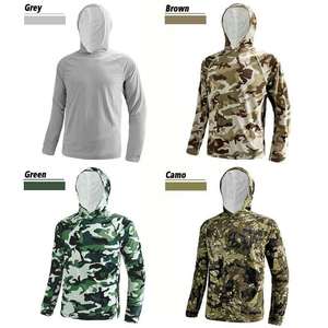 Camiseta de Pesca con Capucha para Hombre, Personalizada, Protección UV, Transpirable, 100% Poliéster, Antibacteriana, de Secado Rápido, Manga Larga - Product Image 2