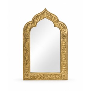Espejo Arqueado de Latón Pulido, Espejo Decorativo de Pared Hecho a Mano, Venta al por Mayor - Product Image 1