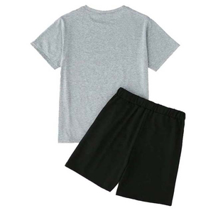 Conjunto de Camiseta y Pantalones Cortos para Mujer, Diseño Moderno, Marca Privada, Color Sólido, 100% Algodón, Transpirable y de Secado Rápido, Ropa Deportiva Informal de Verano - Product Image 2