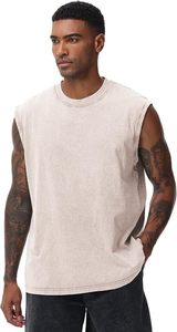 TRUPEXA Custom Men's Hip Hop 380g Cotton Tank Tops OEM ODM Sleeveless Gym <b>Vest</b> Wholesale Plain Athletic Fitness <b>Stringer</b> - Product Image 2