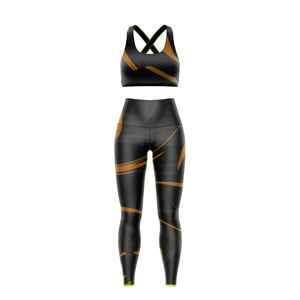 Wholesale Custom 3D Sublimation Print Yoga Set Men Solid Seamless Breathable Anti Bacterial Sports Bra Leggings Gym Workout - Product Image 6