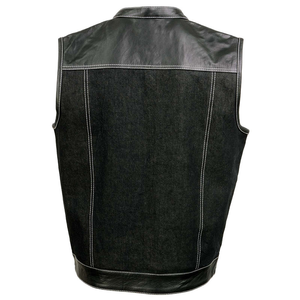 Best Quality <b>Men's</b> Winter Formal Jeans <b>Vest</b> Regular Sleeveless Zipper Breathable Quick Dry <b>Compression</b> Waterproof Cotton Denim - Product Image 5