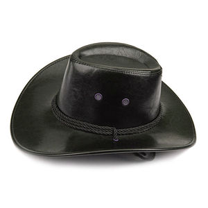 Chapeau de cowboy occidental pour enfants, casquette de chevalier, idéal pour les fêtes d'été, performance en extérieur, grand bord, chapeau de soleil touristique, 100% polyester - Product Image 3