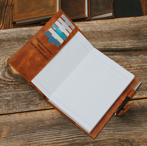 Funda de cuero personalizada para diario - Funda de cuero para cuaderno A5 - Diario personalizado - Regalos de Navidad para él - Regalos personalizados para él - Product Image 6