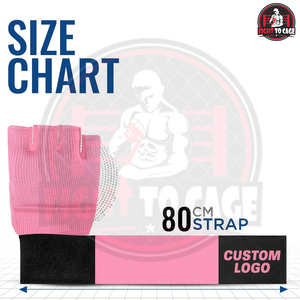 Vendas de Mano Elásticas Acolchadas de Gel, Color Rosa con Negro, Producto de Primera Calidad, Soporte Ajustable para Muñeca, para Entrenamiento de Kickboxing - Product Image 3