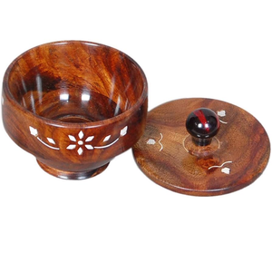Ensemble de pots à sucre en bois faits à la main, pots à sel et à poivre, tailles et logo personnalisés, surface lisse, écologique, durable, pot à crème. - Product Image 4