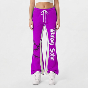 Solid Color <b>Jogger</b> Sweatpants Custom Flared Pants Ladies Loose <b>Slimming</b> Casual Workout Sports Women Sports Sweat Pants - Product Image 4