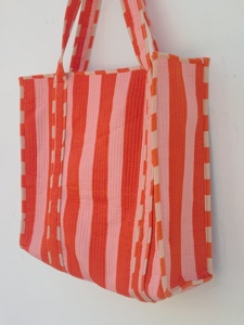 Bolsos de Mano Elegantes de Color Sólido con Cierre, Bolsos de Moda Personalizados, de Gran Capacidad, Ligeros, de Algodón, para Mujer, para la Playa, Primavera/Verano - Product Image 4