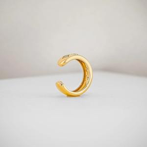 Pendientes de aro con estrella de oro de 14 quilates, pendientes de tuerca minimalistas con diamantes cultivados en laboratorio, joyería de oro macizo para mujer - Product Image 4