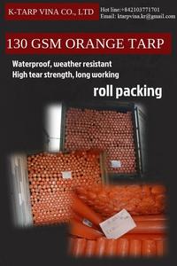Lona de PE naranja de alta calidad, superventas, corte personalizado de alta resistencia, OEM, ODM, fabricante Vietnam K-Tarp VIna personalizable - Product Image 6
